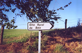Gite rural de Botz, panneau officiel